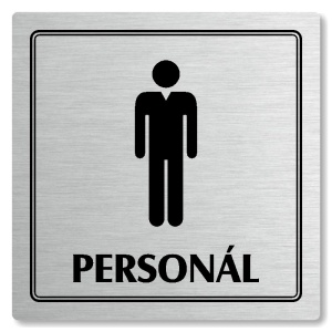 Piktogram WC muži personál